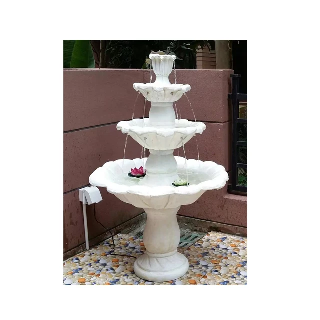 Decorative Large Outdoor Silicon Stone Garden Water Fountains Cement Sculpture Concrete