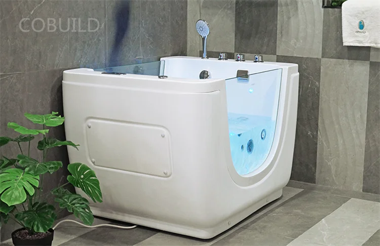 Indoor Baby Spa Tub Bath Ozone Thermostatic Baby Floating Bubble Spa Led  Whirlpool Massage Baby Spa Bathtub
