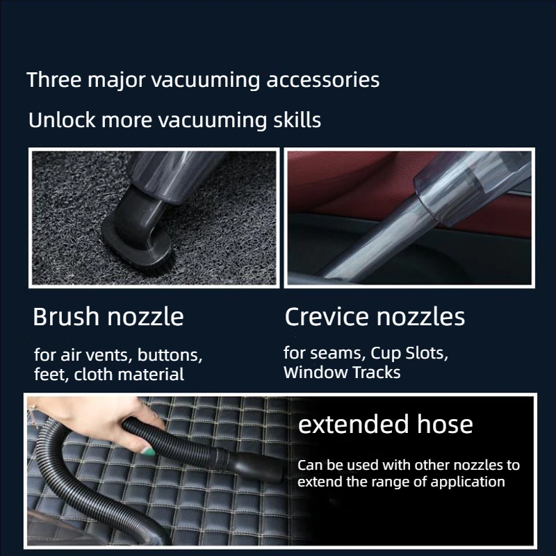 Car 12v Vacuum Cleaner Battery Operated Wireless Handheld Car Vacuum