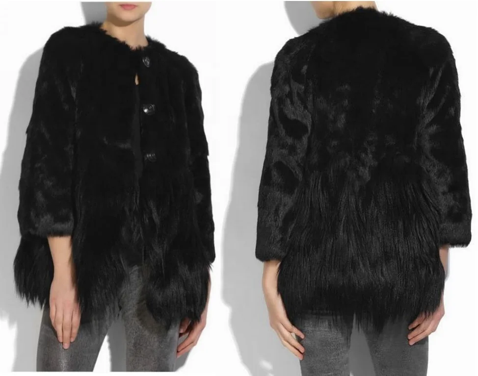 goat fur jacket