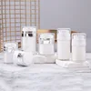 electroplate silver ring Jar with duck bill pump
