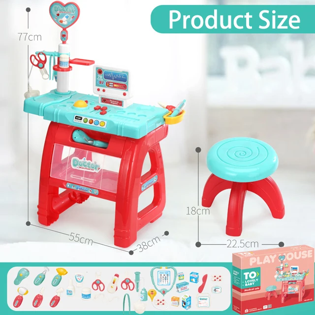 Набор больничных медицинских инструментов, ролевая игра, дошкольная игрушка, набор врачей для детей