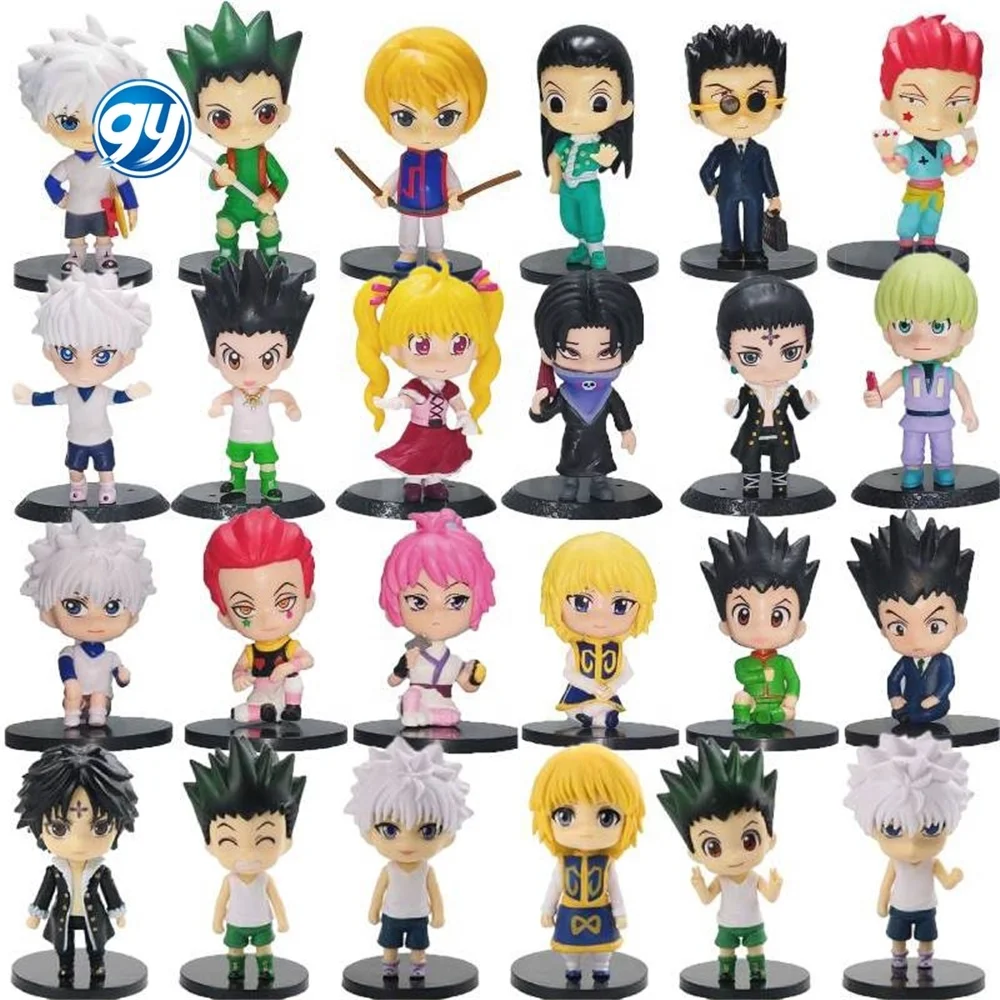 GY hot Japanese 6pcs hunter x Hunter Anime GON-FREECSS Killua Zoldyck  Kurapika pvc action figure For kids gifts| Alibaba.com