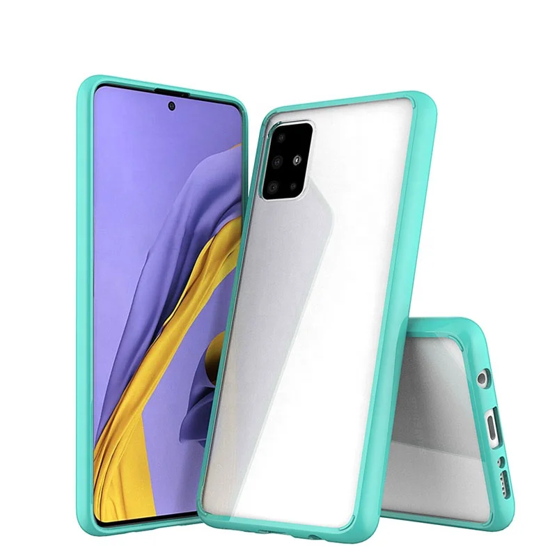 Wholesale Cứng Rõ Ràng Điện Thoại Di Động Trường Hợp Đối Với Samsung Galaxy  A51 Lại Bìa Mềm TPU Bumper Acrylic Trong Suốt Trường Hợp Bìa From  