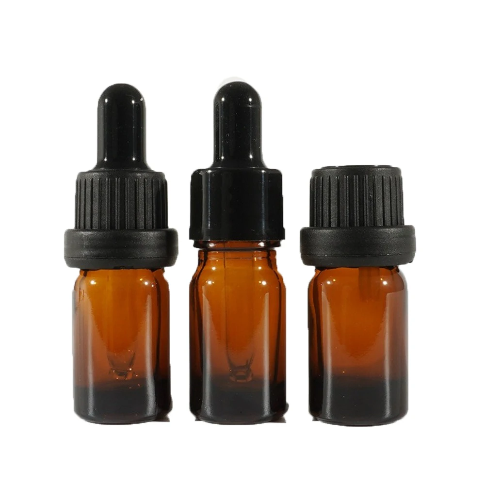 Amber Glass Dropper Bottles5ml 10ml 15ml 20ml 25ml 50ml 100ml Empty Essential Oils Bottle