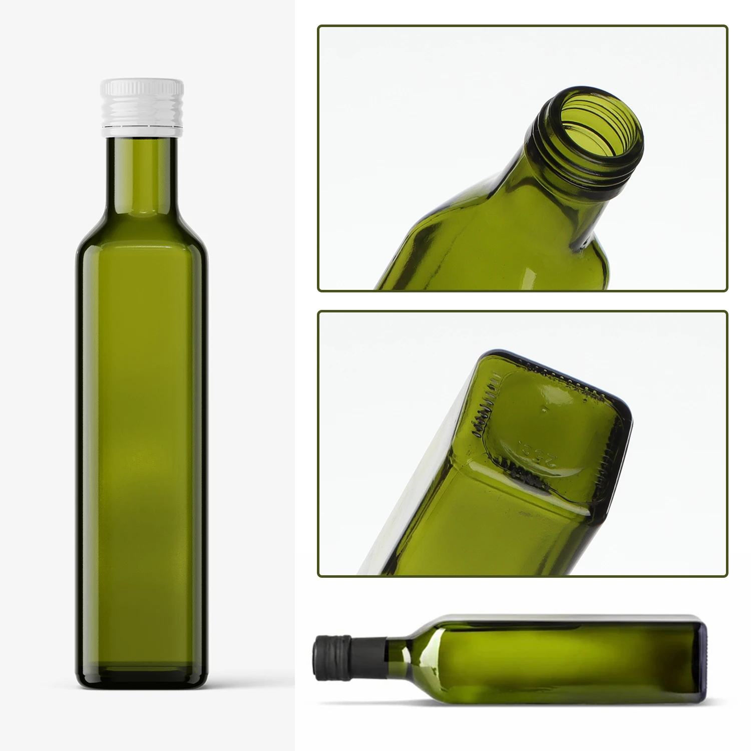 Custom Printed 250ml 500ml 750ml 1000ml Oil Glass Bottles for Olive Oil