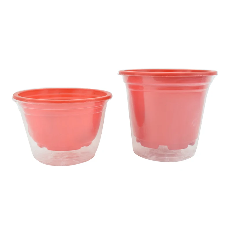 Wholesales Cheap Round Flower Pots Outdoor Plastic Nursery Flower Pot