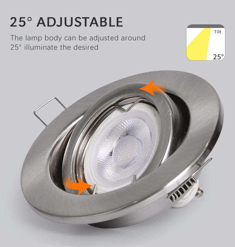 Led Cob Recessed Adjustable Downlight Mr16 5w Led Spot Light Die ...