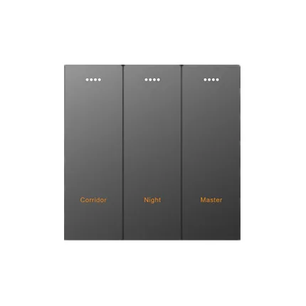 ORBITA 220V 2Gang RS485 Modbus Protocol Smart Hotel Light Wall Switch With 2&3 Buttons for Hotel Project