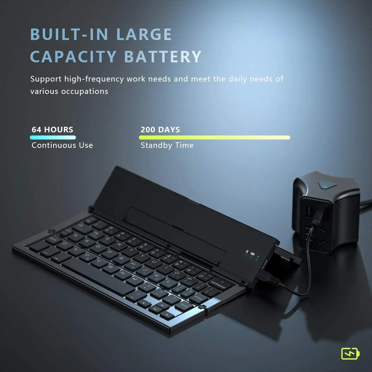 3折蓝牙键盘teclado porttil口袋第三折触摸板可折叠键盘迷你折叠bt 3.0无线键盘