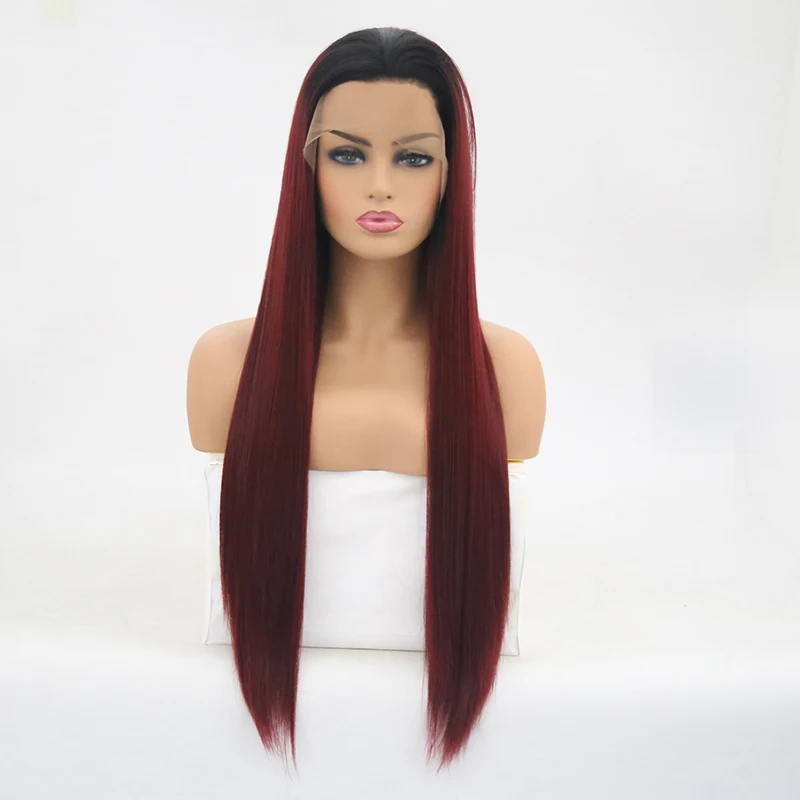 Perruque Lace Frontal Wig Synthétique Brésilienne,Perruque Coupe Bob,Cheveux  Longs,Rouge Vin Rouge,Perruques Courtes,Vente En Gros - Buy Perruque  Frontale En Dentelle,Longue Perruque Avant En Dentelle,Perruque En Dentelle  Rouge Vin Product on Alibaba.com