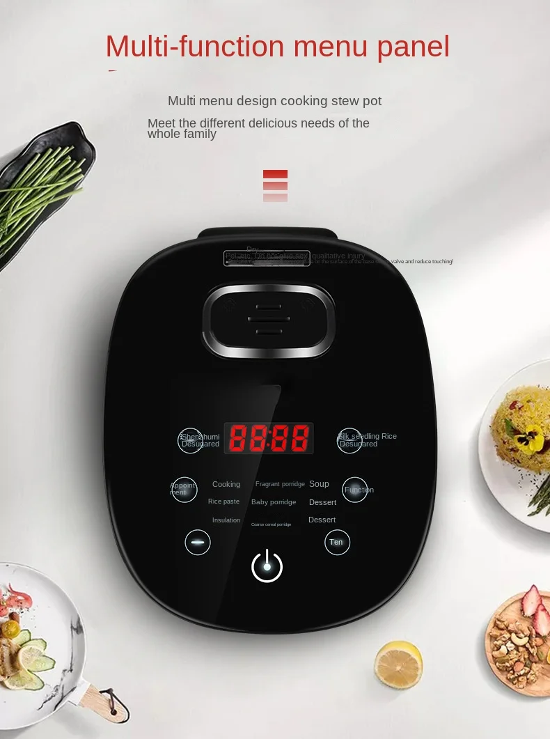 3L 5L Smart Deluxe Rice Cooker with Low Sugar Steam Basket 220V/110V Electric Cooker OEM Family Use Automatic Warm Keeping Cars