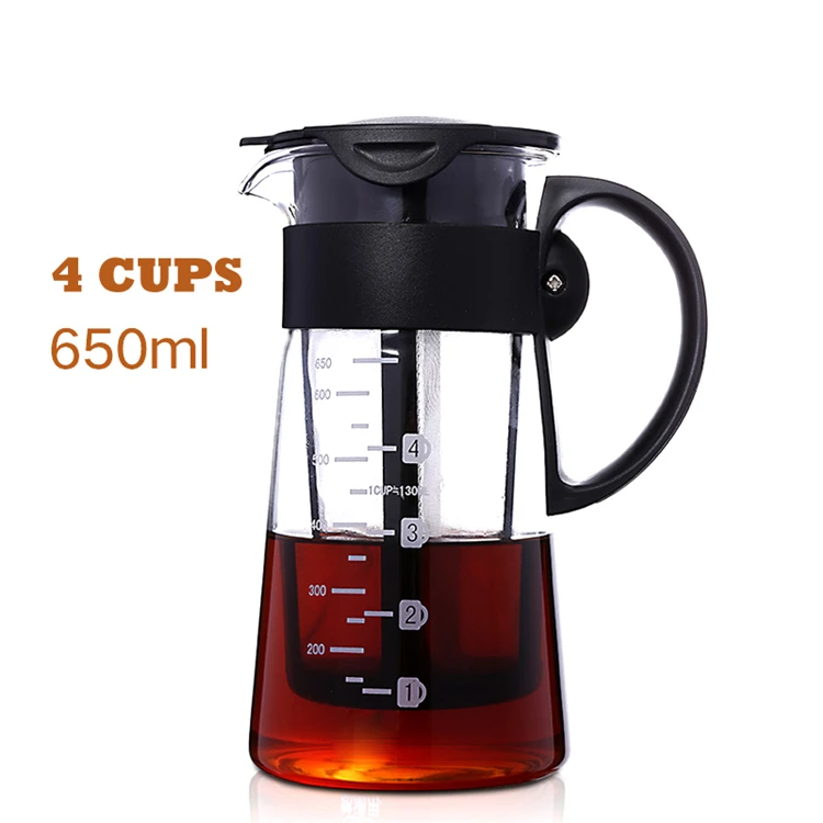 Высококачественная кофеварка для холодного приготовления 900 мл, горшок для приготовления холодного кофе с ручкой, Кофеварка холодного приготовления