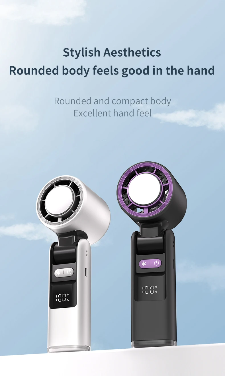Cooling High Speed Portable Hand Fan Handheld Fan 4000 MAh Battery Fan Customizable Logo