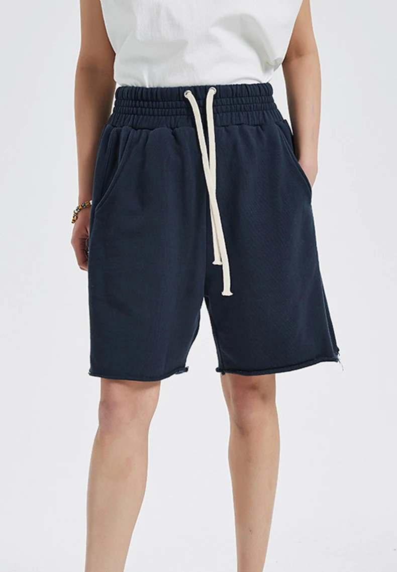 Summer Essential 100% βαμβακερό ανδρικό σορτς με τσέπες Κοντό παντελόνι γυμναστικής Αθλητικό σορτς συν μέγεθος για άνδρες136_voghion.com