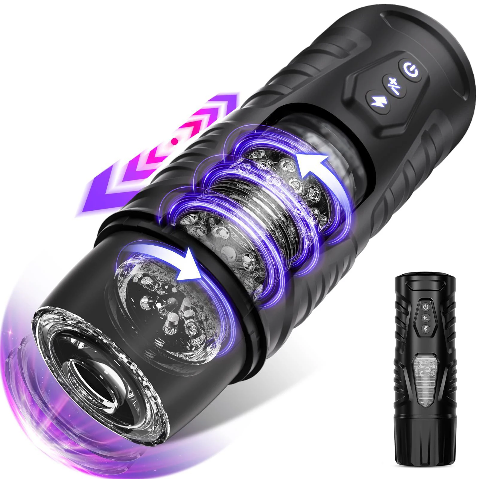 AIERSHA Automatic Suction Vibrator Realistic Artificial Vagina Masturbating Adult Sex Toys Male Masturbator Cup