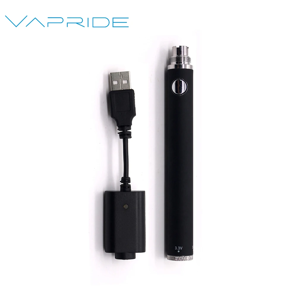Высокое качество, Лидер продаж, аккумулятор VAPRIDE Evod Twist 510 Thread Vape Pen 650/900/1100 мАч 3,3-4,8 в