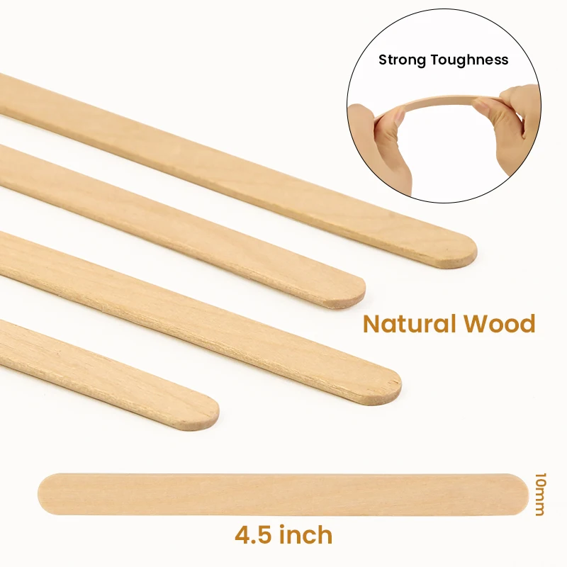 High Quality Customized Popsicle Ice Cream Sticks Biodegradable and Engraved in Different Sizes Factory Price