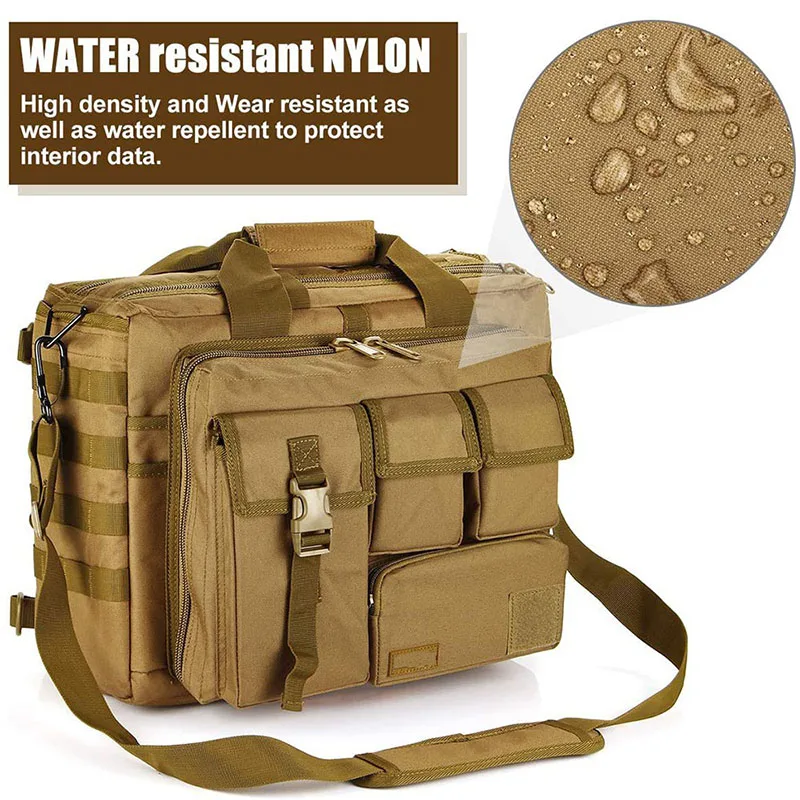 Multifunctional Tactical Bag Training Messenger Bag Tactical Style Laptop Briefcase Outdoor Tactical Briefcase Bag