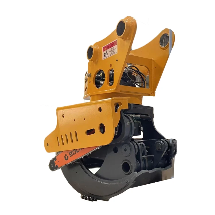 Excavator Tree Cutter Clamp Saw Hydraulic Log Grab Saw Timber Rotating ...