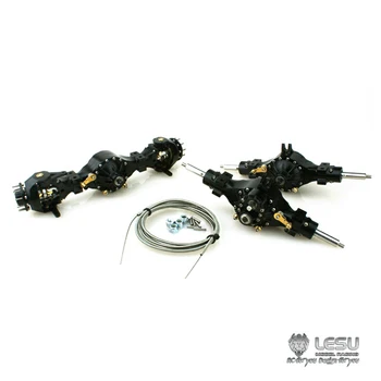 Essieux Avant/arriérium En Métal Avec Blocage De Différentiel Pour Camion RC 6x6 Tamiya 1/14 - Marque LESU