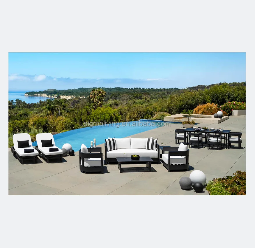 Garden Sets Patio Outdoor Furniture Sofa 15pc Set Outdoor Sofa Set