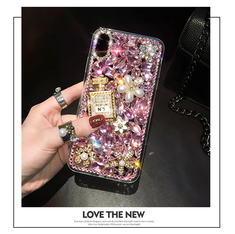 iPhone 6 Case, Luxury Phone Case Diamond Perfume Bottle Style