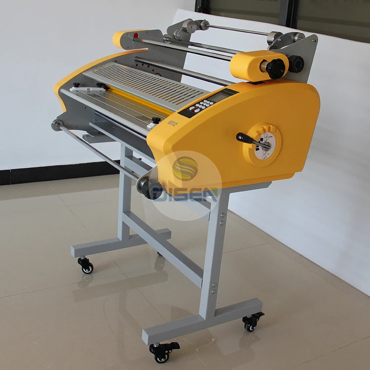 ラミネート機6512両面ホット & コールドロールツーロールラミネーター 