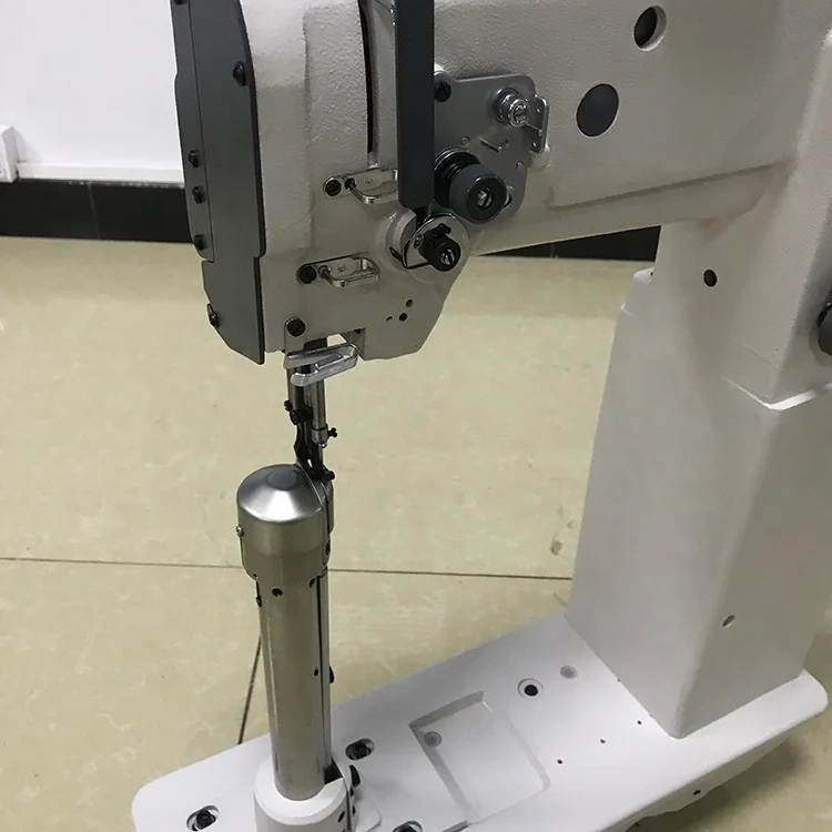 Double Needle Post Bed Walking Foot Sewing Machine