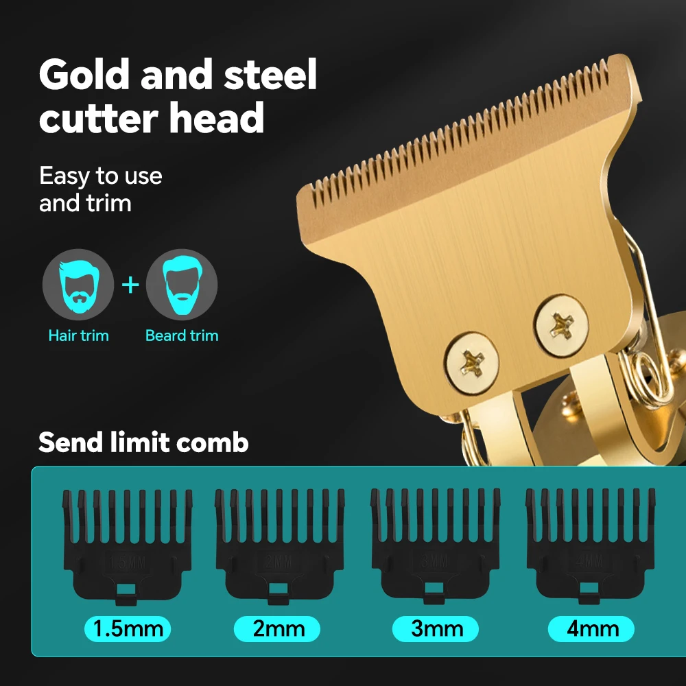 2 in 1 Professional Salon Hair Grooming Set LCD Display Hair Clippers Trimmers Electric & USB Powered for Household RV Hotel Use details