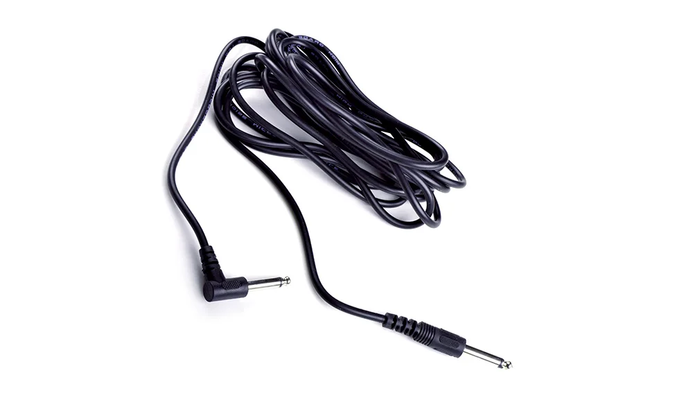 Аксессуары для инструментов Черный гитарный кабель из ПВХ