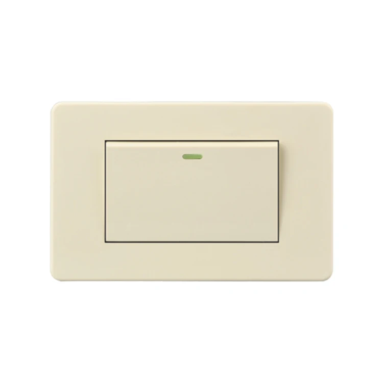 VNX Factory Customized Procurement Wholesale US Standard 1 2 3 Gang Physical 10A Push Button Smart Wall Switch