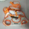 Hippie Dog Horizontal Backpack (Crystal Orange S)