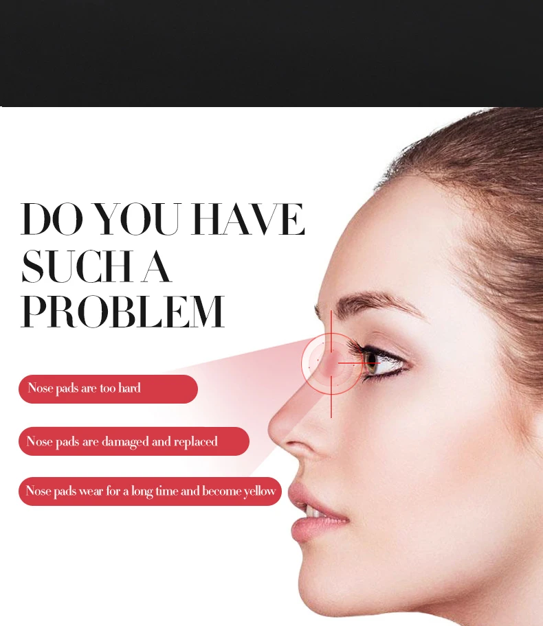 Super Soft Glasses,Silicone Nose Pads,Airbags,Nonslip,Nonmarking,All