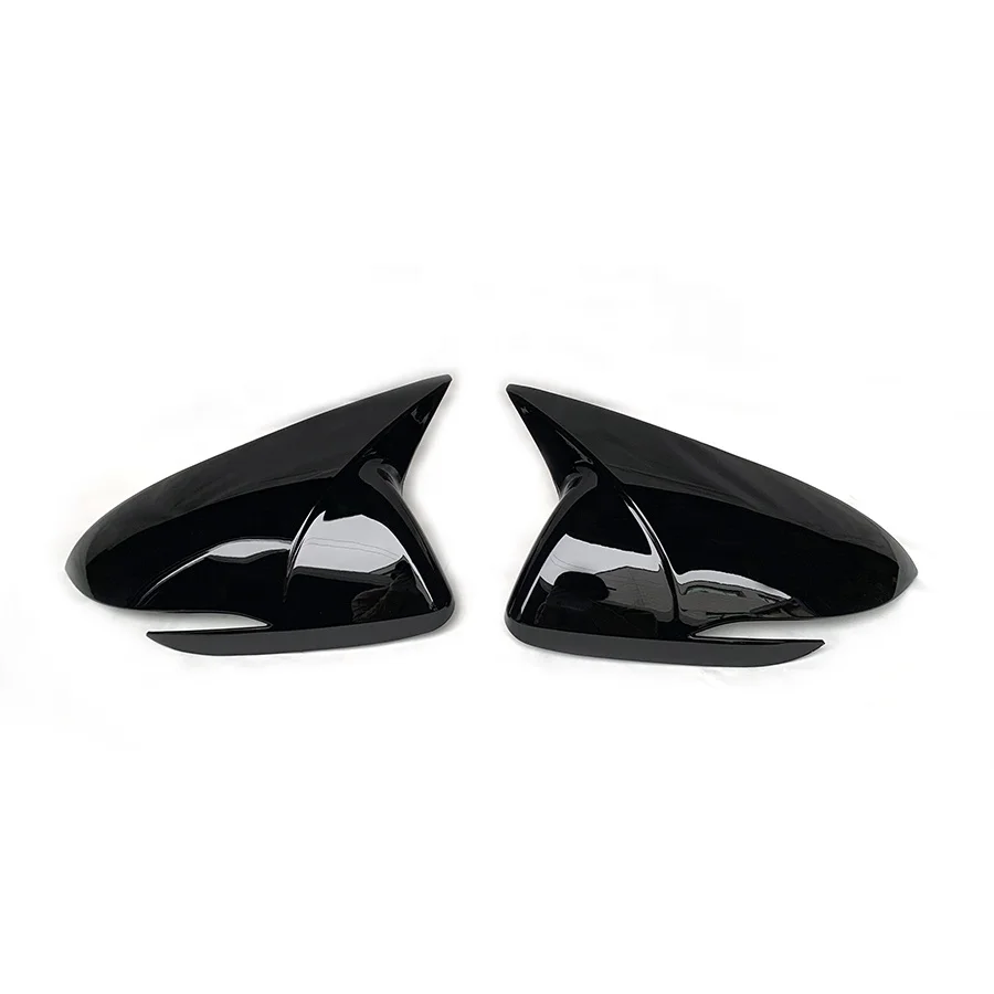 Door Side Mirror Cover for Hyundai Elantra AD 2016 - 2020 2017 2018 2019 Sticking ABS Gloss Black Rearview Mirror