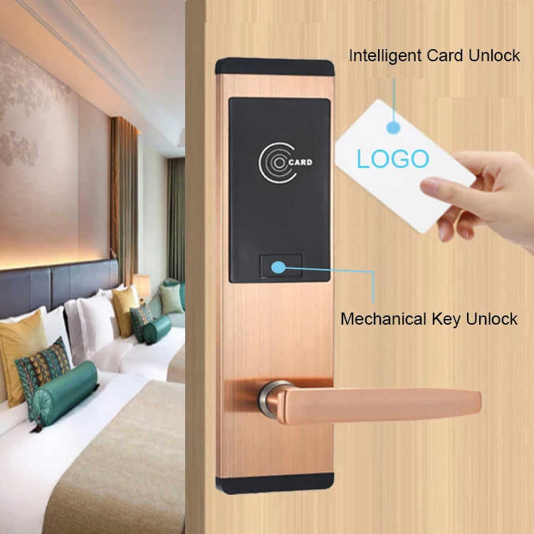High Quality Smart Card Key Lock System Hotel Door Lock with Management Software System