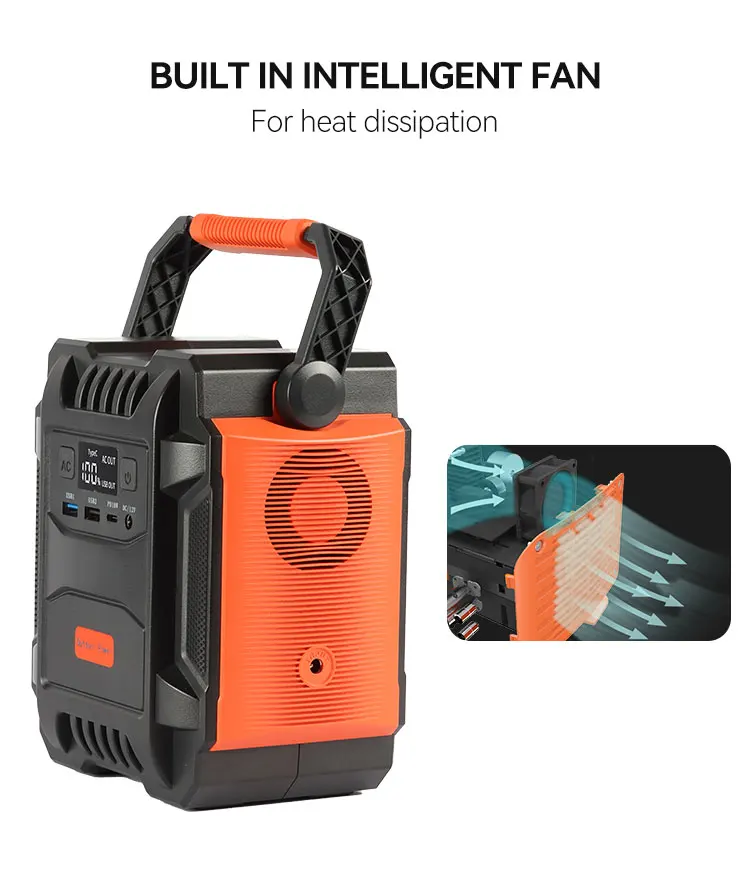 FlashFish Mobile Charging Generator Backup Battery 200W 400W Portable Powered Generator Supply