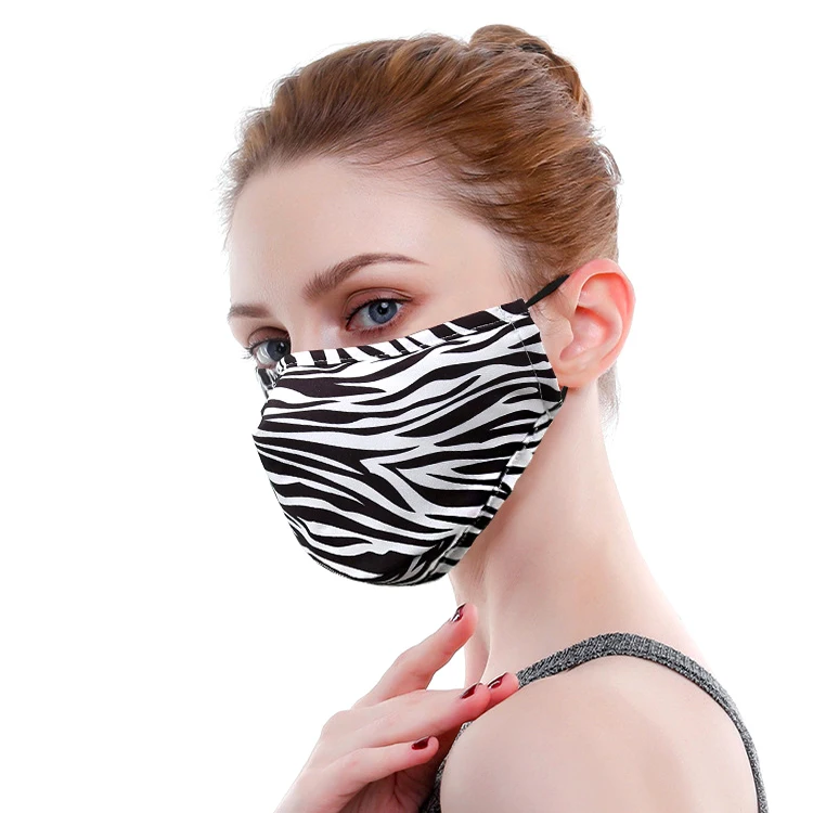 Plus size 3 Ply Washable Cotton Filter 2 pcs included Face cover Pm2.5