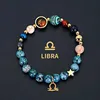 Libra-blue black spotted stone