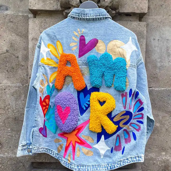Salati Custom High Quality Streetwear Motorbike Motorcycle Zip up Vintage Acid Wash Oversized Jeans Jackets Denim Jacket for Men gallery 3