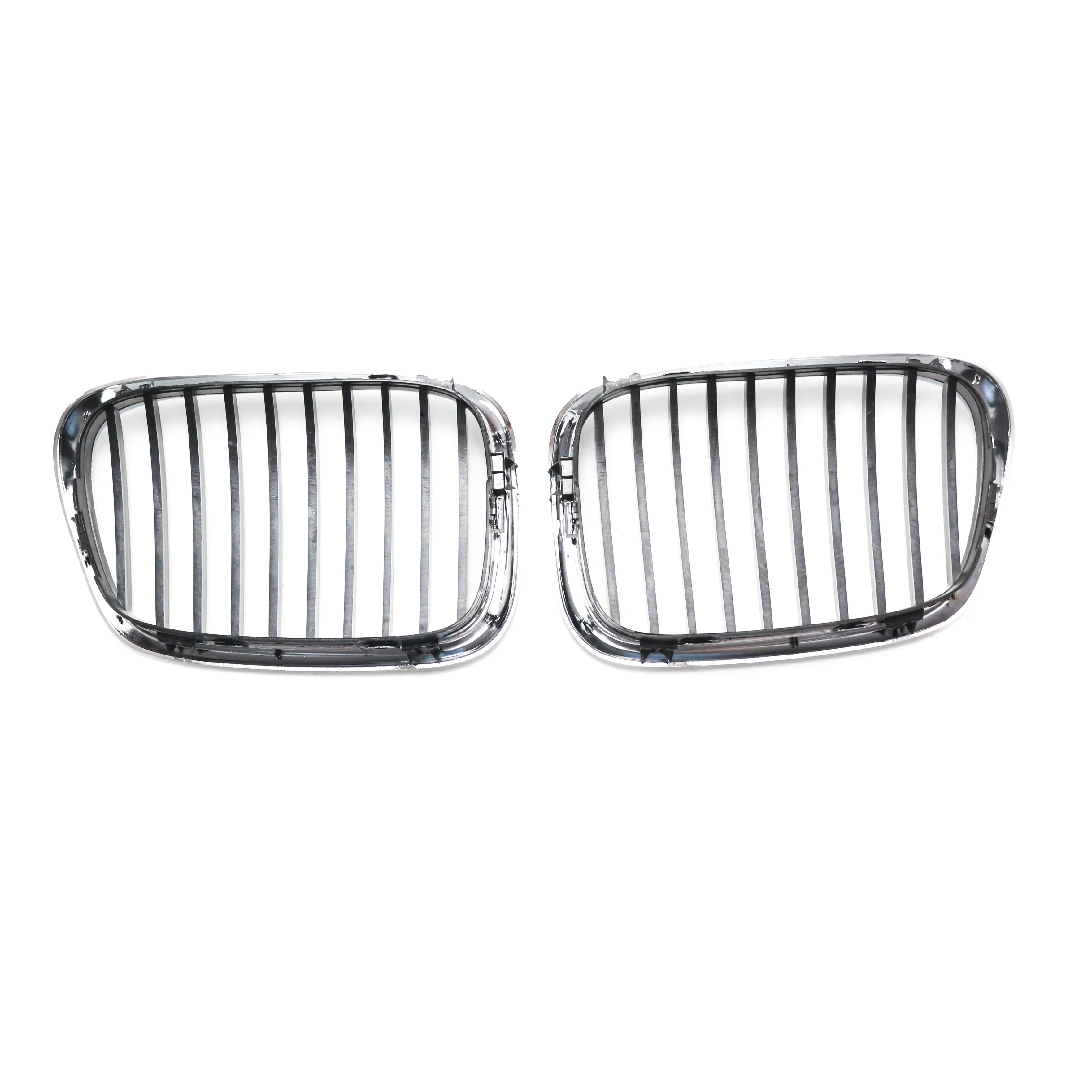 product tiypeor front kidney grille for bmw 5 series e39 2002   2004 upgrade double slat racing bumper grille hood grill203-8