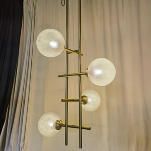 Hot Selling Northern Europe Chandeliers & Pendant Lights Glass Lamp Golden Led Modern Chandelier Light