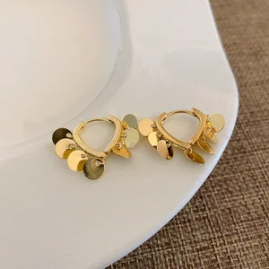 Wholesale Earrings New Style Large Alloy Earrings Fashionable Individual High Quality Irregularly Shaped Metal Stud for Women