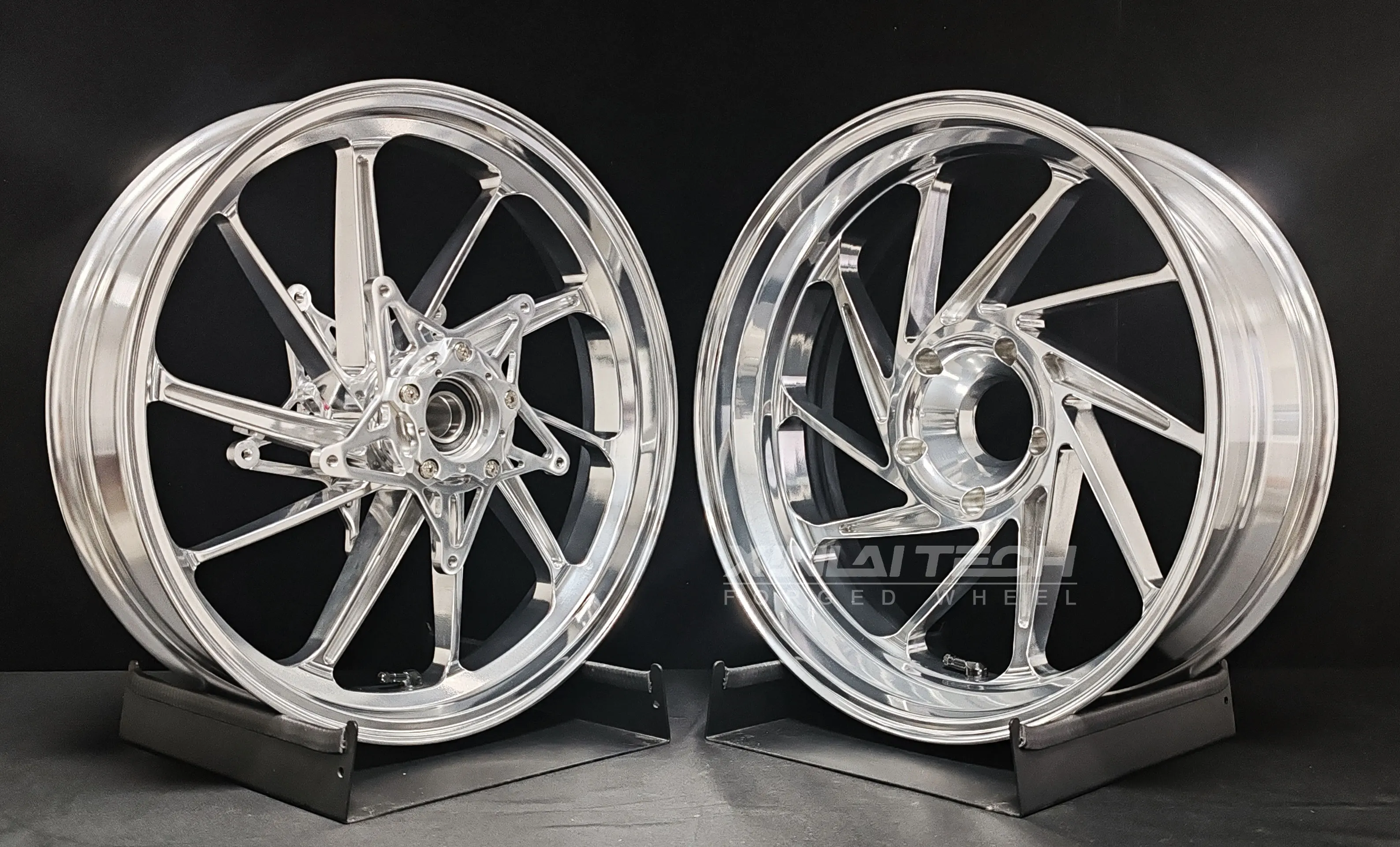 XL Forged Billet Aluminum Motorcycle Wheels Custom Anodized Surface Rims for BMW R NineT Classic Roadster Front Rear Wheels - Image 6