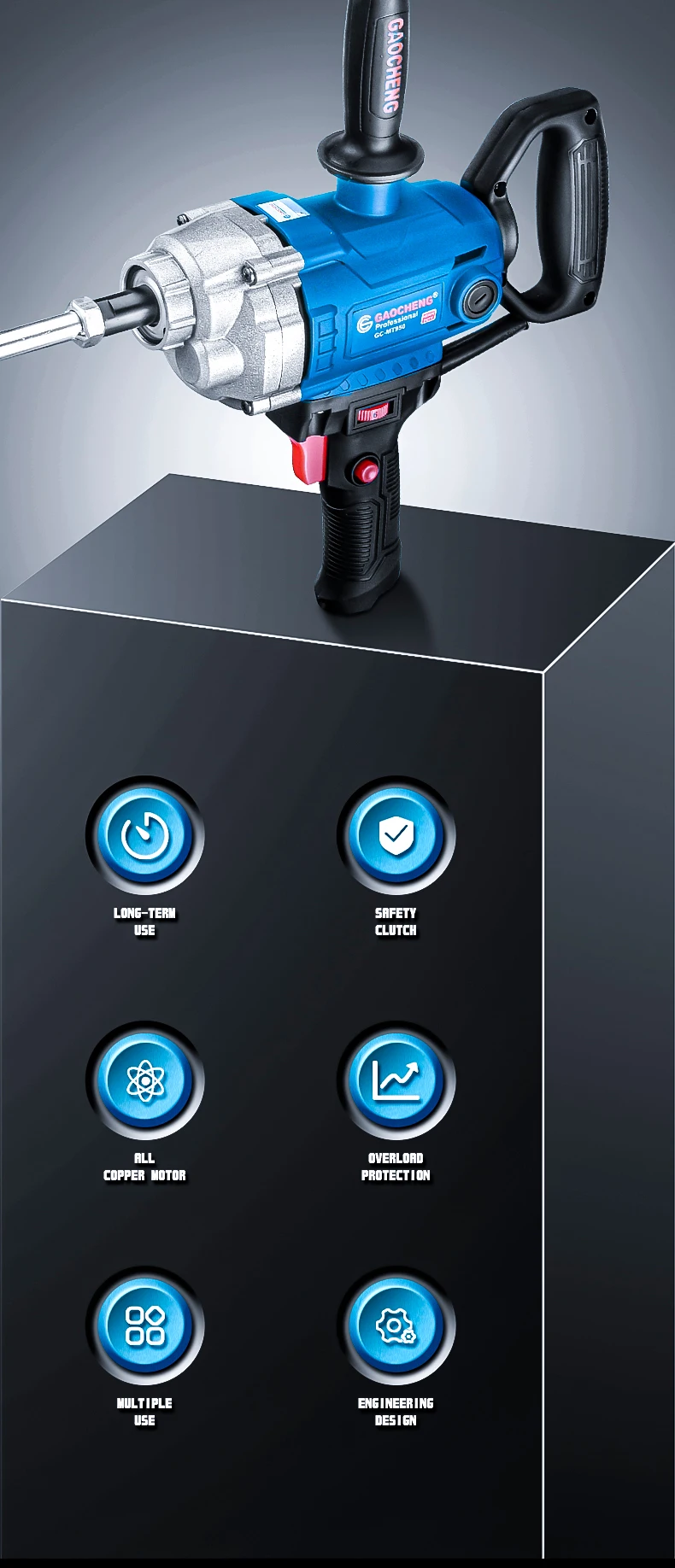 950w Mixture Drill Putty Paint Mix Tool Adjustable Speed Buy Adjustablespeed Mixture Drill