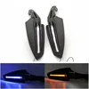 Carcasa negra, cubierta blanca, luz LED amarilla y azul