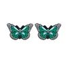 Butterfly Focal Beads Green SA263