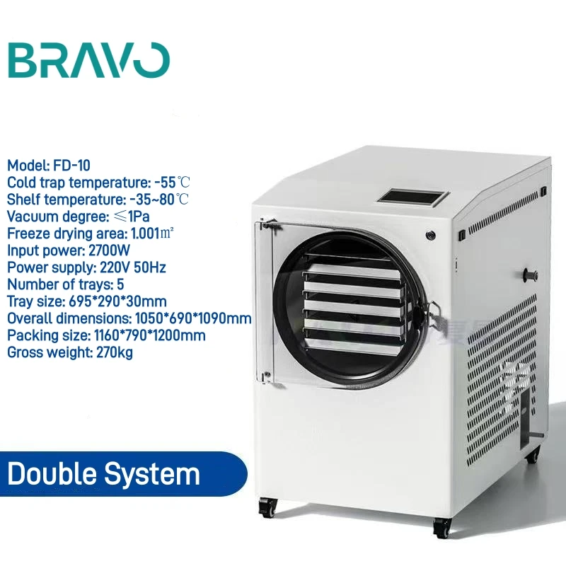 Small Mini Laboratory Vacuum Freeze Drying Equipment Home Food Freeze ...