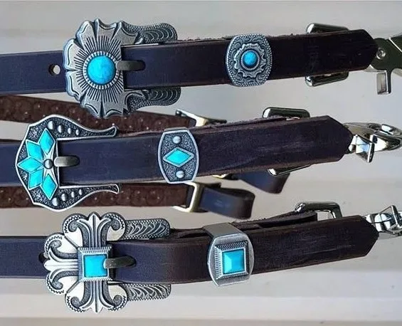 Mini Turquoise Concho Ring main image 0