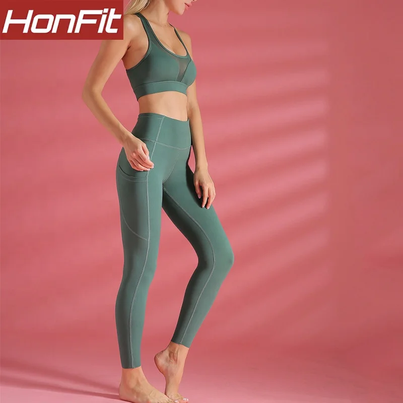 Bulk Athletic Ladies High Waist Yoga 